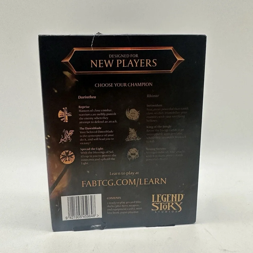 Flesh and Blood - Classic Battles: Rhinar vs. Dorinthea‎ - Brand New Damaged Box